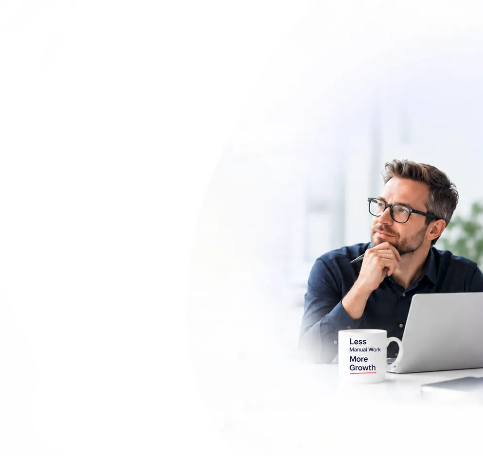 Operations leader reviewing completed workflow results in Onetab AI