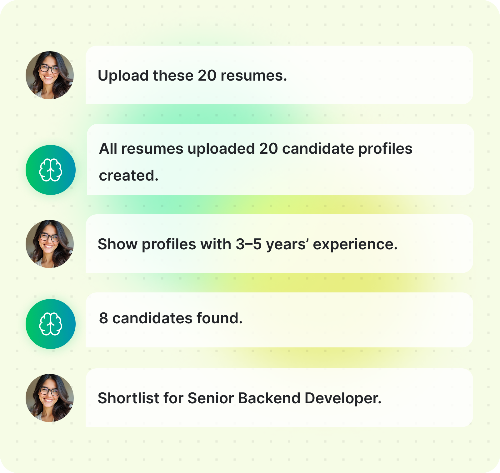 Turn Resumes into Searchable Candidate Profiles