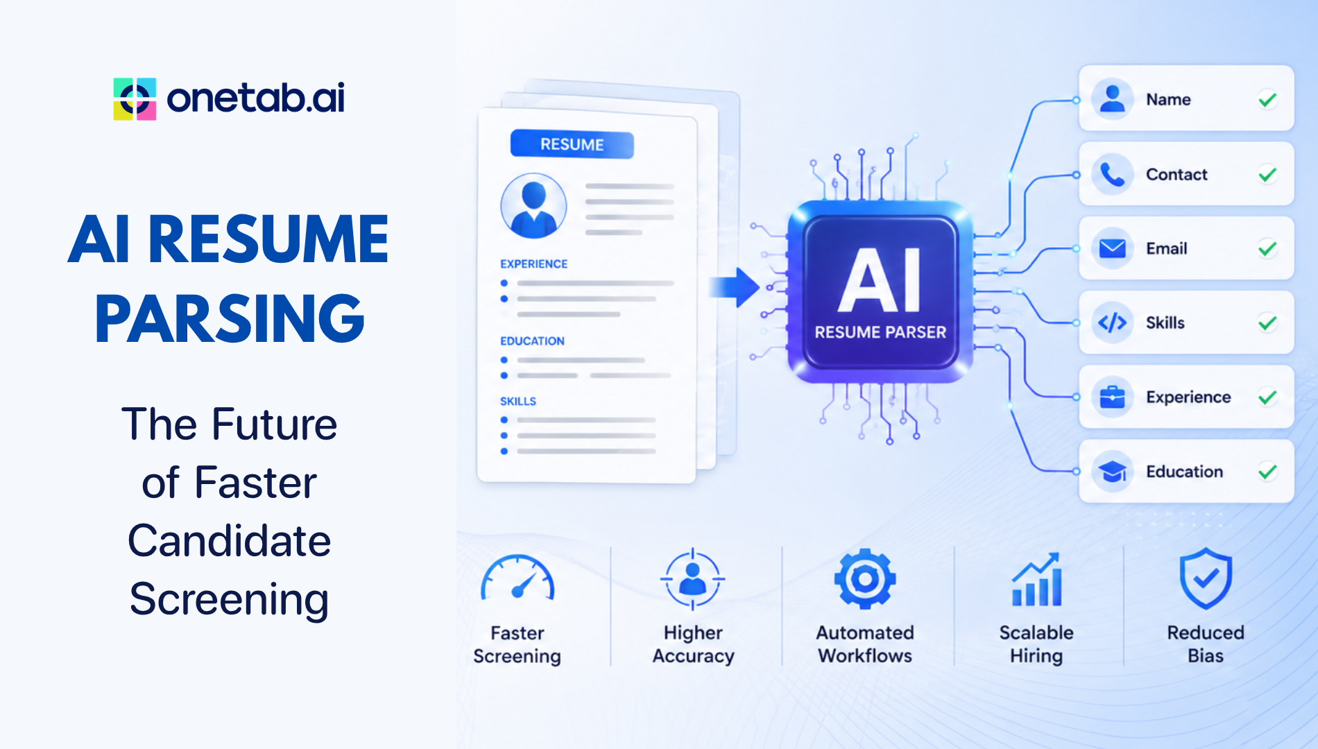 AI Resume Parsing: The Future of Faster Candidate Screening - Onetab AI